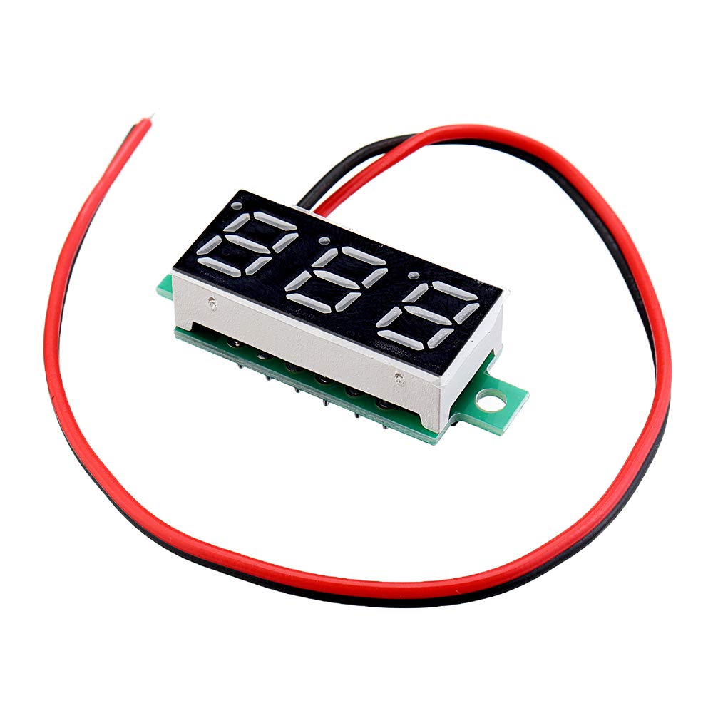REES52 Electonics Red Led 0.28" Mini 2 Wire Dc Voltmeter | 3.5~30v Digital Display Voltmeter Gauge | Digital Display Voltmeter| DC Digital Voltmeter | Voltmeter (B078Z2MTQD) Amazon Price History, Amazon Price Tracker