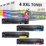 Inkadoo 4 toner compatibili con HP 203A Laserjet Pro MFP M254 DW M254 NW M280 NW M281 FDN M281 FDW