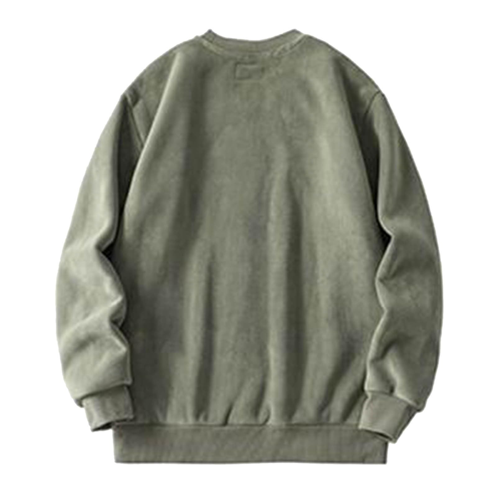 Generisch Jersey con capucha y cuello redondo para hombre con calefacción de invierno M azul
