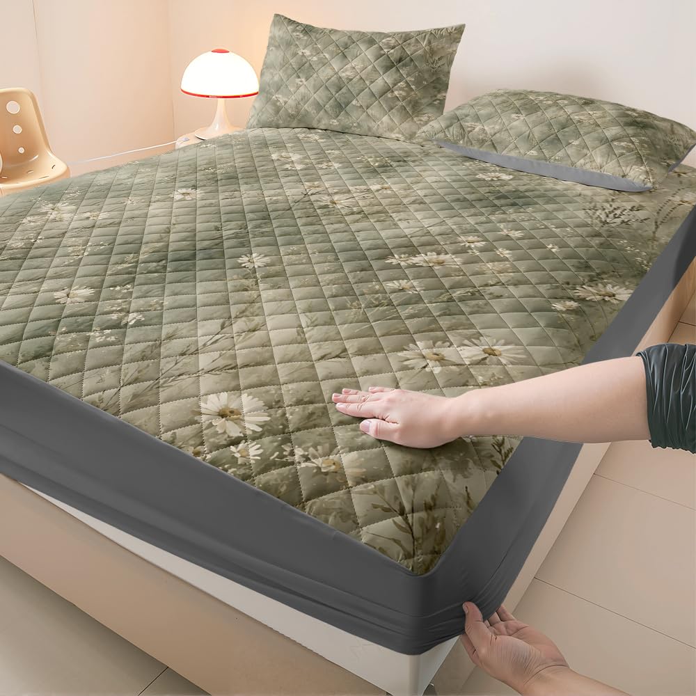 Morbuy Alèse Imperméable Matelassée (Daisy 4,200x220cm)