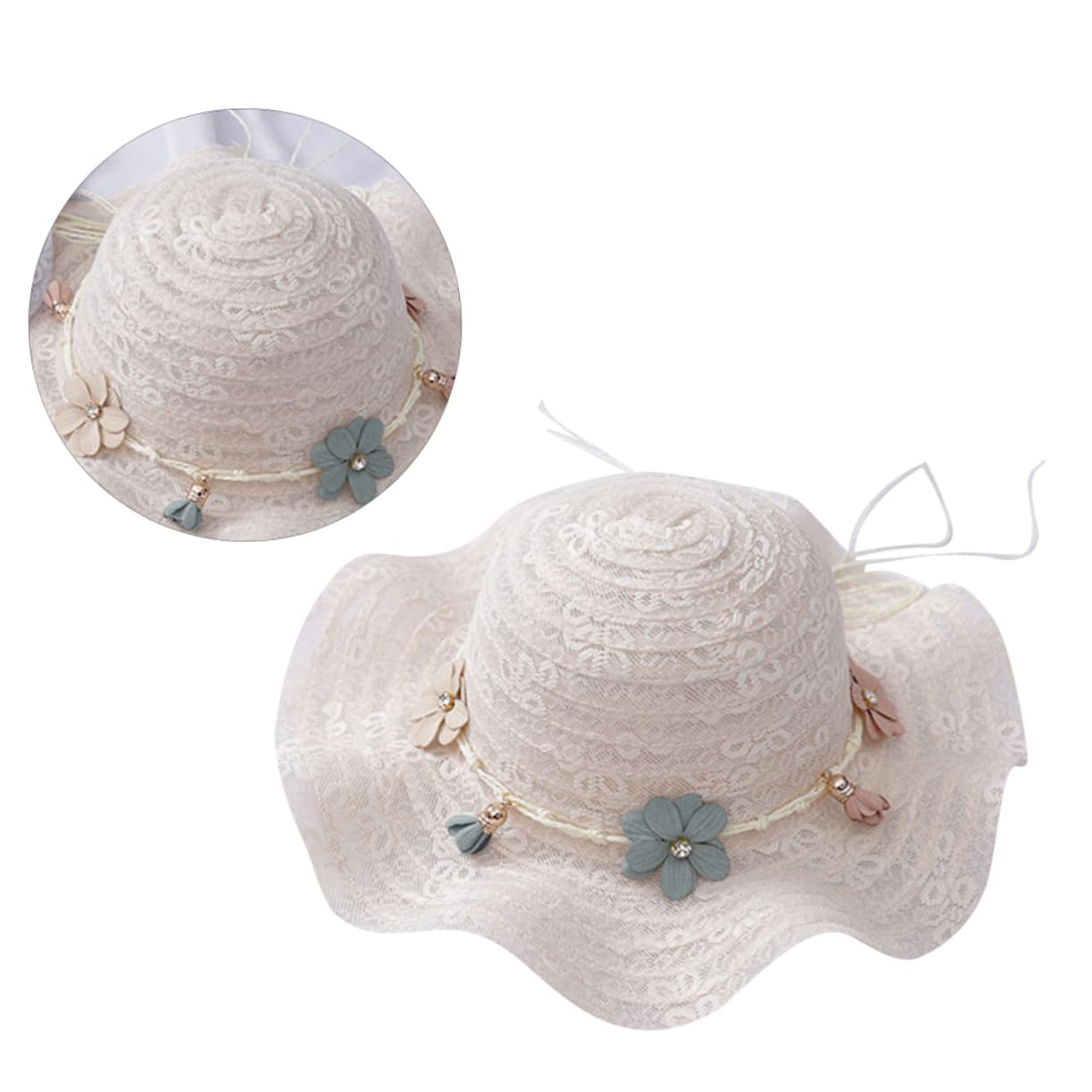 Holibanna Sombrero de ala Ancha Tarro de Almacenamiento de Monedas bebés Sombrero de bebé Concha Sombrero de Playa para Sombrero de Copa Sombrero para Bambú