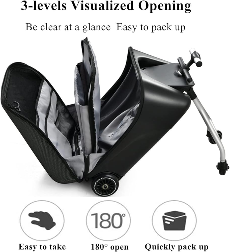 Amazon | 2-in-1 トロリーケース & ベビーカー, 子供の乗用スーツ