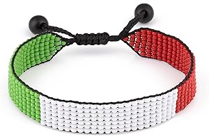 Italy Flag Bracelet: Stylish Italian Heritage Charm Bracelet for Men and Women