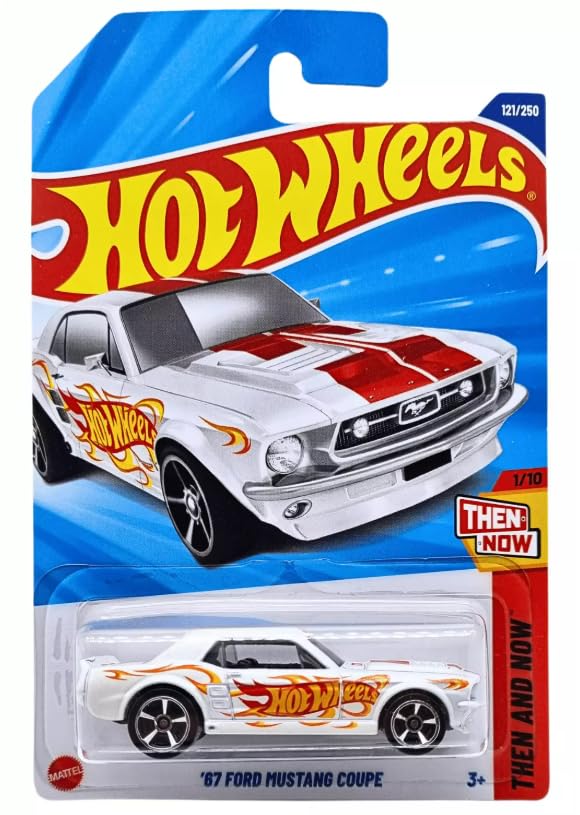 ミニカー Hot Wheels Ford MUSTANG GT Amazon.com: Hot Wheels Then and Now 4/10, Purple '67 Mustang 315