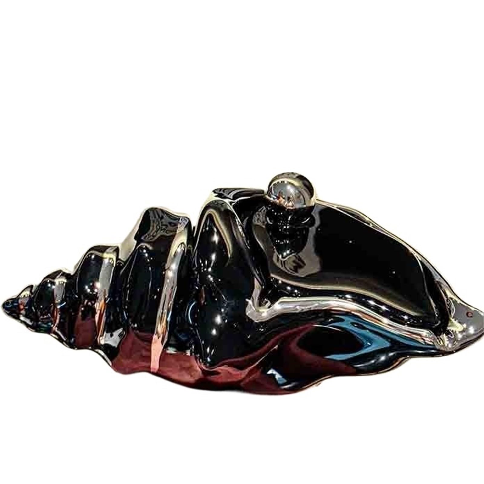 Zhaoj24-05 Cigar Ashtrays Ashtray For Home Use Indoor And Outdoor Coffee Table With Lid Ceramic Decoration Office(Black)