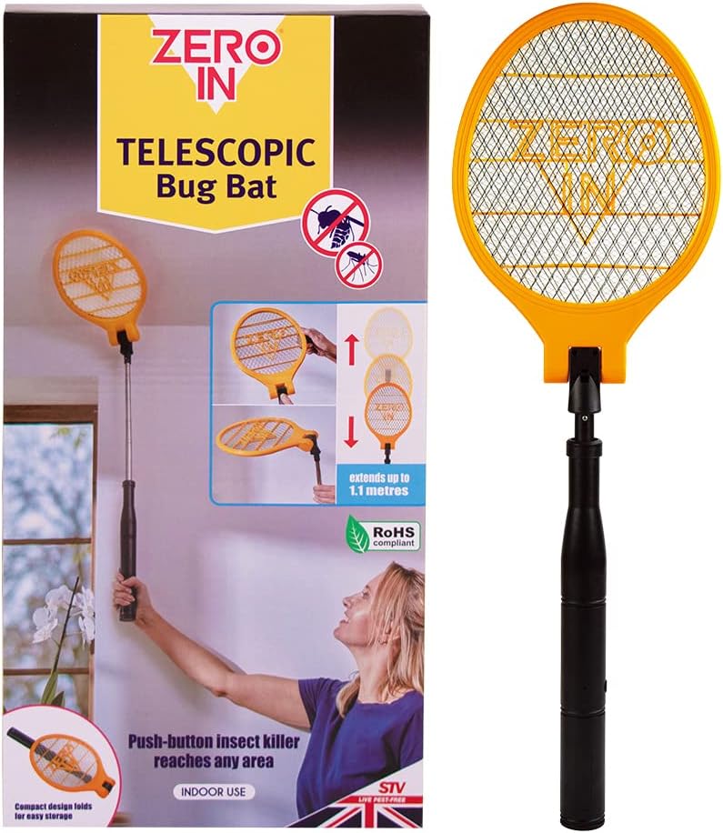 Zero In STV883 Telescopic Bug Bat, Multicolour, 30.0 cm*4.3 cm*21.5 cm