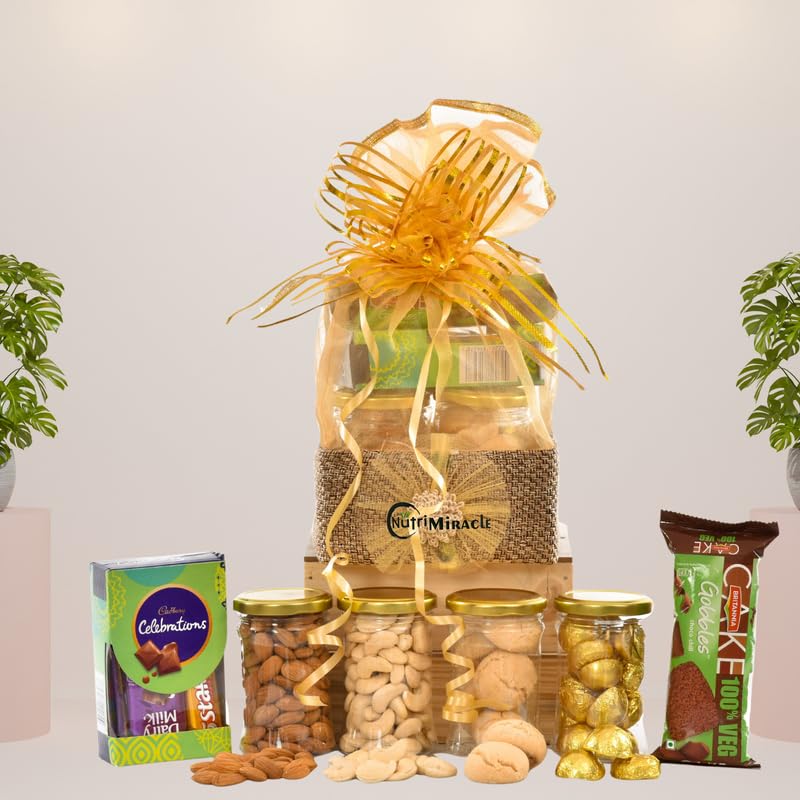 Image of NUTRI MIRACLE Rakhi Festive Treat Hamper | Thoughtful Gift Pick for Siblings