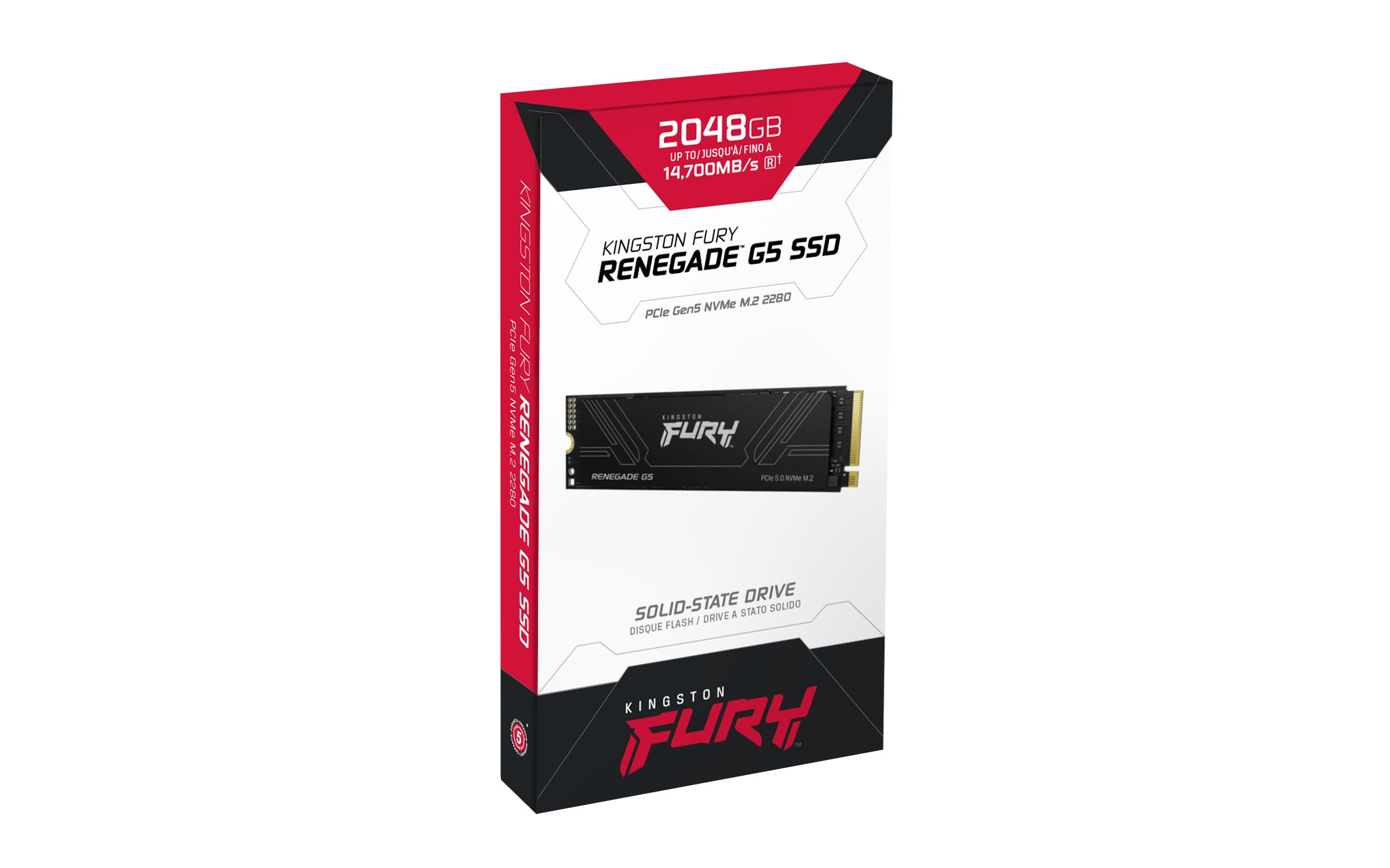 新品未開封 キングストン メモリ レネゲード G5 SFYR2S/2T0 Kingston Fury Renegade G5 2048GB NVMe SSD | PCIe 5.0 M.2 2280 | Up
