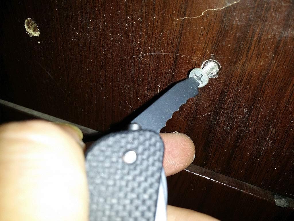 Ruike Multi Tools Camping Knife Folding Tactical Pocket Knife with Clip Small EDC Utility Knives Hunting hiking Outdoor Gear 17c27 Cool Steel Pilers Screwdriver Scissor Wood saw Mens Women Gifts M61-G image 6 of 9 B072FQYTYT