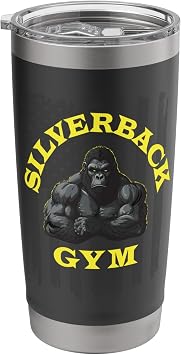 96.4% Silverback Gorilla, gym apparel, body building, gym Stainless Steel Insulated Tumbler