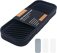 Vista 1 de Silicone Organizer Tray, Soap and Sponge Holder for Kitchen Sink, Bathroom - Storage Tray for Dish Brush, Soap Dispenser, Dishwashing Accessories- 2