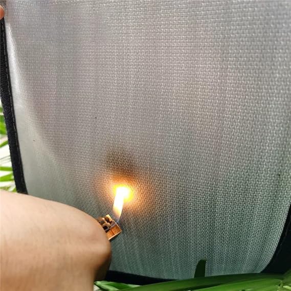 DIY Hot Tent Stove Jack, 12.6 x 9.8, Square Highly Flame-Retardant Firewood Stove Chimney Furnace Pipe Fireproof Protection Ring for Firewood Stove Tents