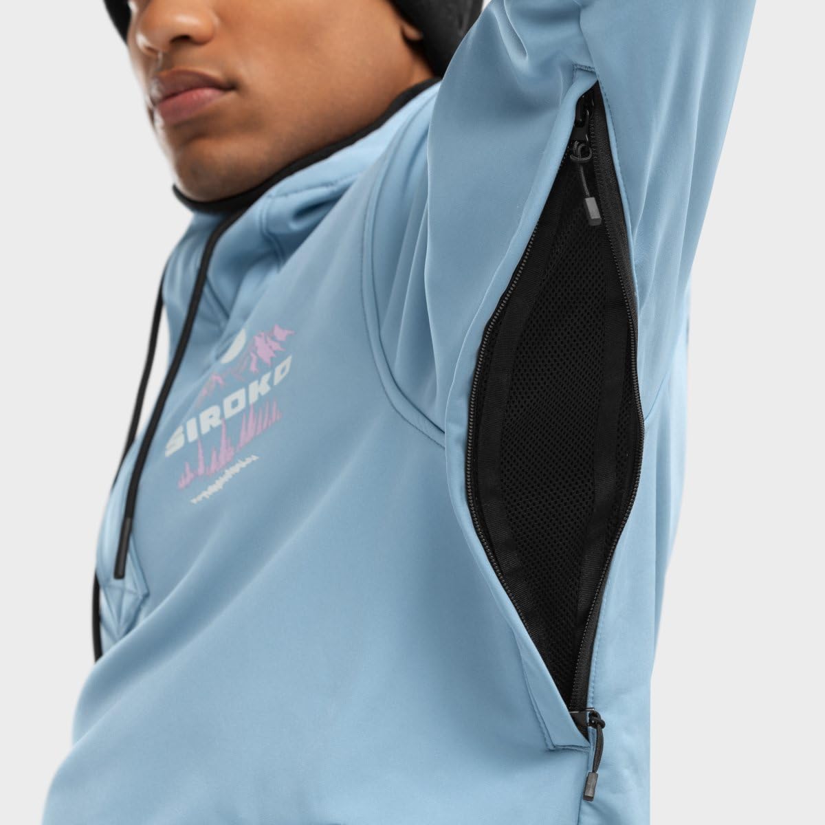 SIROKO - Veste de Snowboard avec Poche Kangourou W3 Prags