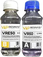 Resina Epóxi Para Joias Afetivas VR50 0,145kg Baixa Espessura, Vip Resinas