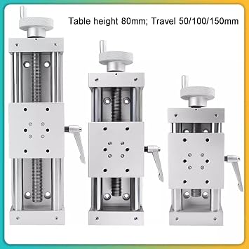 Linear Guide Slide Table, X Axis Linear Stage, 80mm Module, Load Capacity 196 N for Automation Equipment