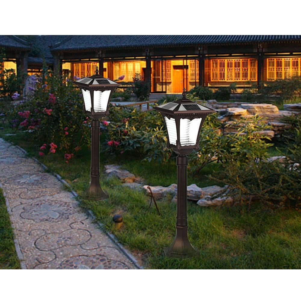 Lampada Solare da Giardino Super Alta da 80 Cm, Lampada da Giardino per Esterni Impermeabile E Resistente alla Pioggia, Lampione Stradale in Stile Europeo, Lampada S