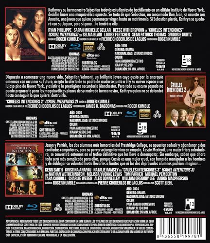 Caja Blu-Ray Crueles Intenciones