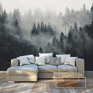 16 Unique Fireplace Ideas for Bold Eye Catching Focal Points 127 Bormia Foggy Forest Wall Mural 151