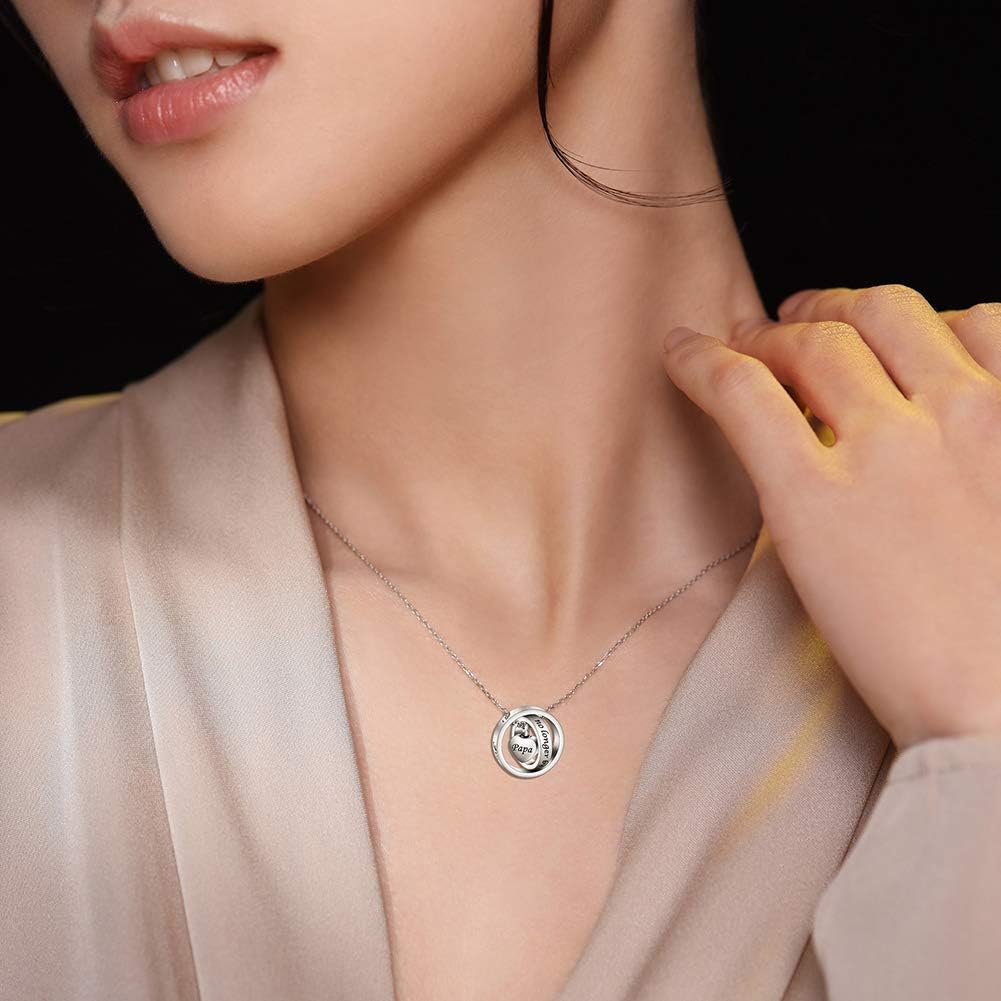 XIUDA Urn Necklace for Ashes No Longer by My Side, Forever in My Heart Carved Locket Cremated Ashes Necklace