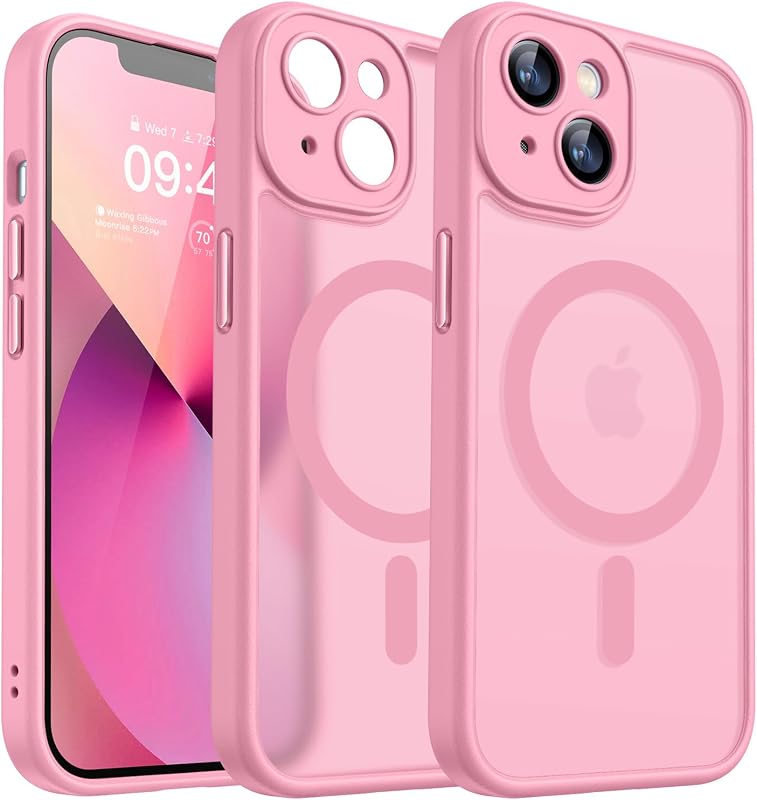 CANSHN Cover Magnetica iPhone 13 Rosa