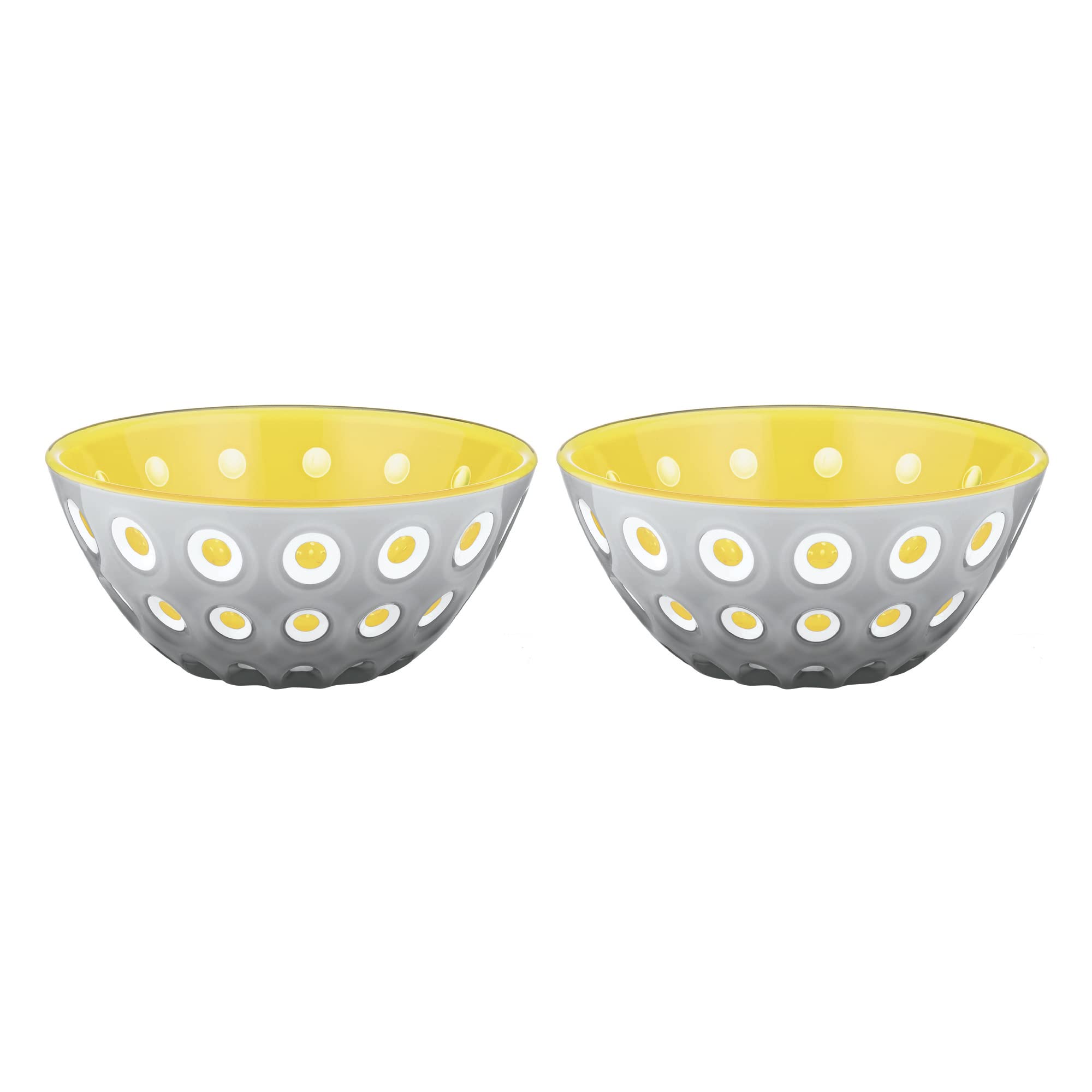 Guzzini Le Murrine 8008392300991 Set of 2, Grigio/Giallo, ø12