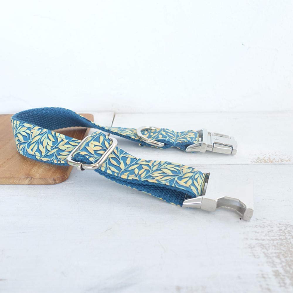 Collare per Cani Collare per Animali Domestici Collare per Animali da Compagnia in Nylon Resistente Personalizzato con Nome identificativo inciso