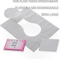 Vista 3 de MA CHÉRIE Fundas desechables para asiento de inodoro, 60 hojas (6 paquetes x 10), extra grandes, desechables, aptas para viajes y familia