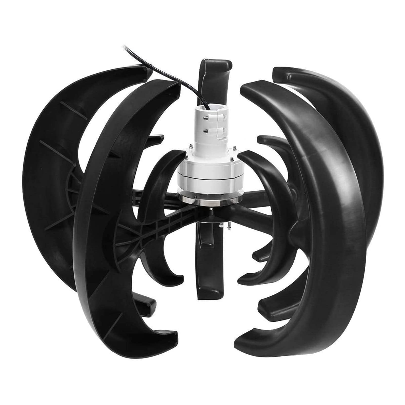 Kit Generatore di Turbine Eoliche da 10000 W, Lanterne 5 Blade 12V 24V 48V 220V con Controller Senza Rumore Generatore di Energia Eolica per Casa, Esterno, Illuminazione da Giardino
