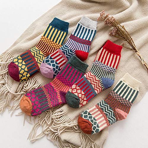 Image of Womens Wool Knit Winter Socks