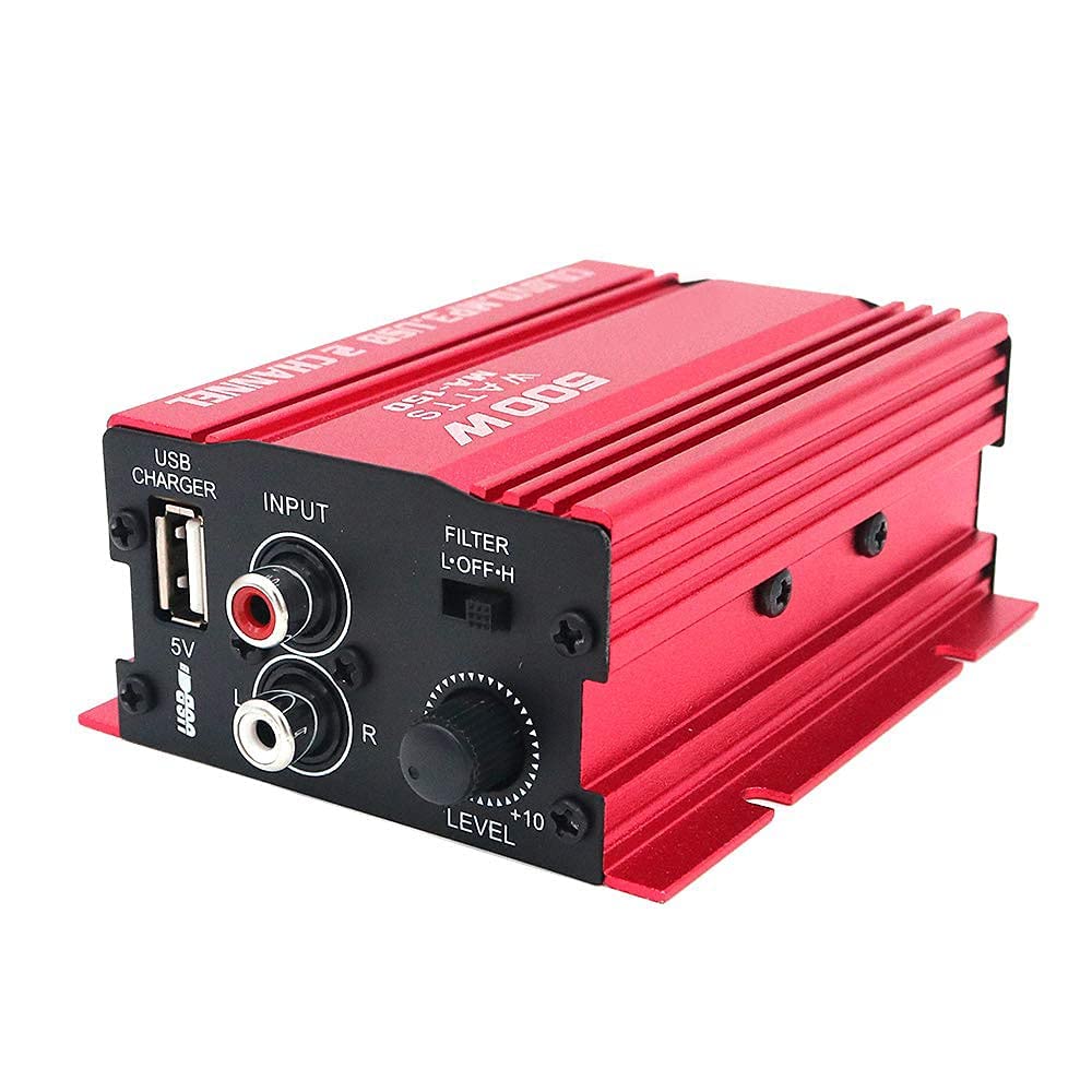 MA150 12V Mini 2CH HiFi Stereo Amplificatore di Potenza per Auto MP3 Audio Speaker con USB