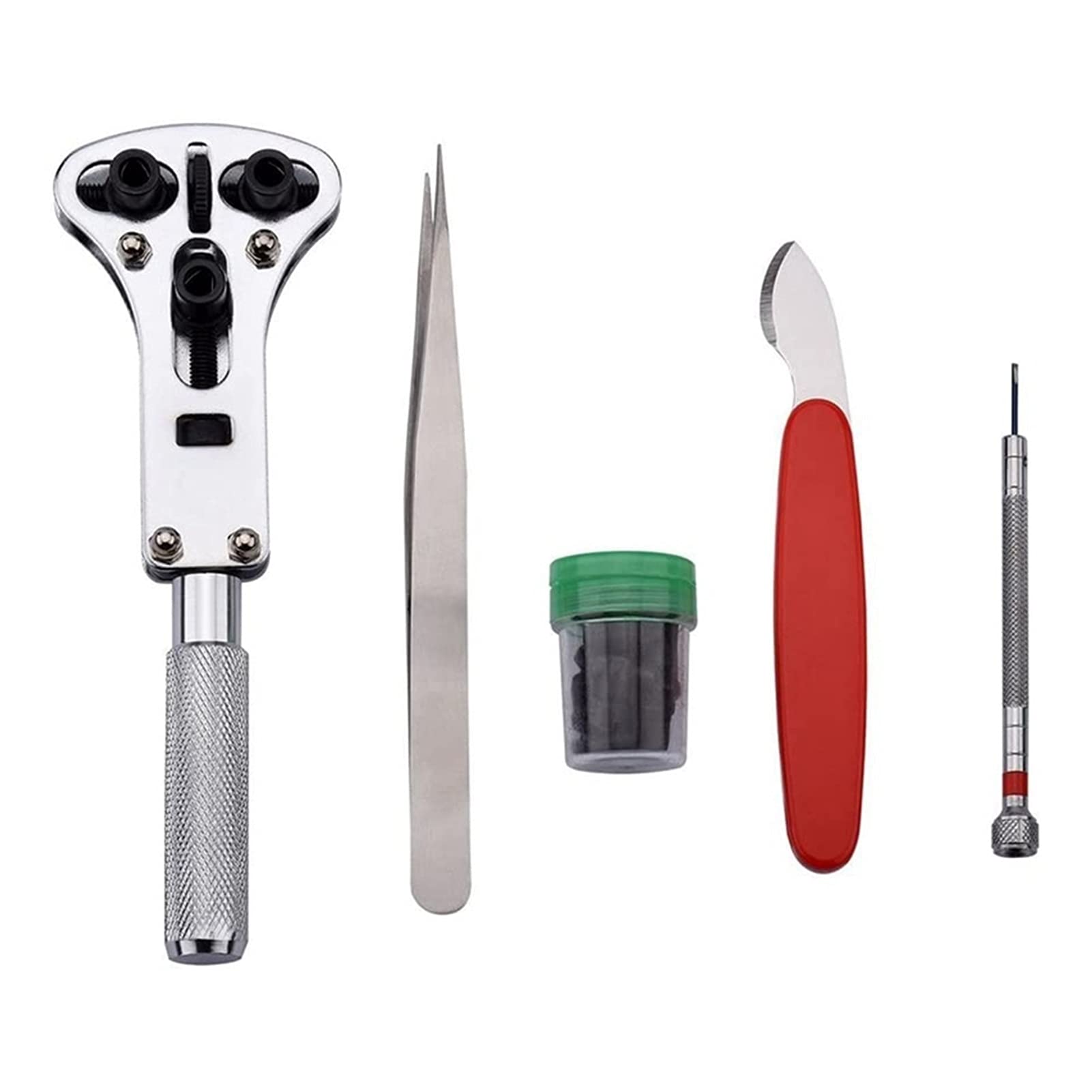 Kit d'outils de Remplacement de Piles de Montre 22 pièces - Outil de réparation de Montre Professionnel Ouvre-boîtier de Montre Kit d'outils de réparation de Bracelet de Montre