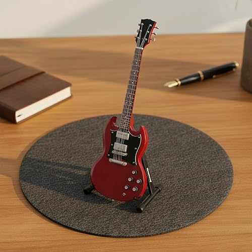 Miniatura 9 de Réplica de guitarra en miniatura. Regalo pequeño de madera para amantes de la música, 10pulgadas
