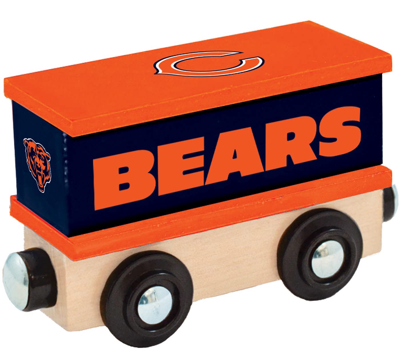 MasterPieces NFL Real Wood Toy Train Boxcar, 6.5" x 5.5" x 2