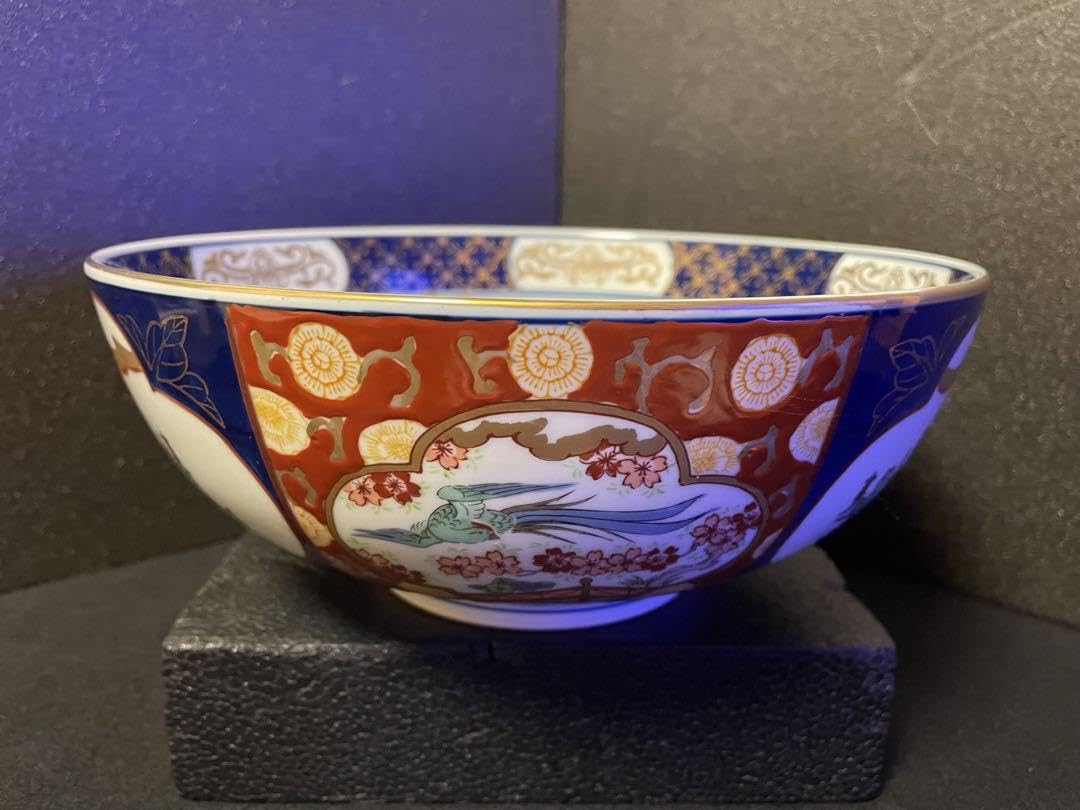 Amazon.co.jp: 大 秀峰 有田焼 大鉢 古伊万里 24.5cm : ホーム＆キッチン