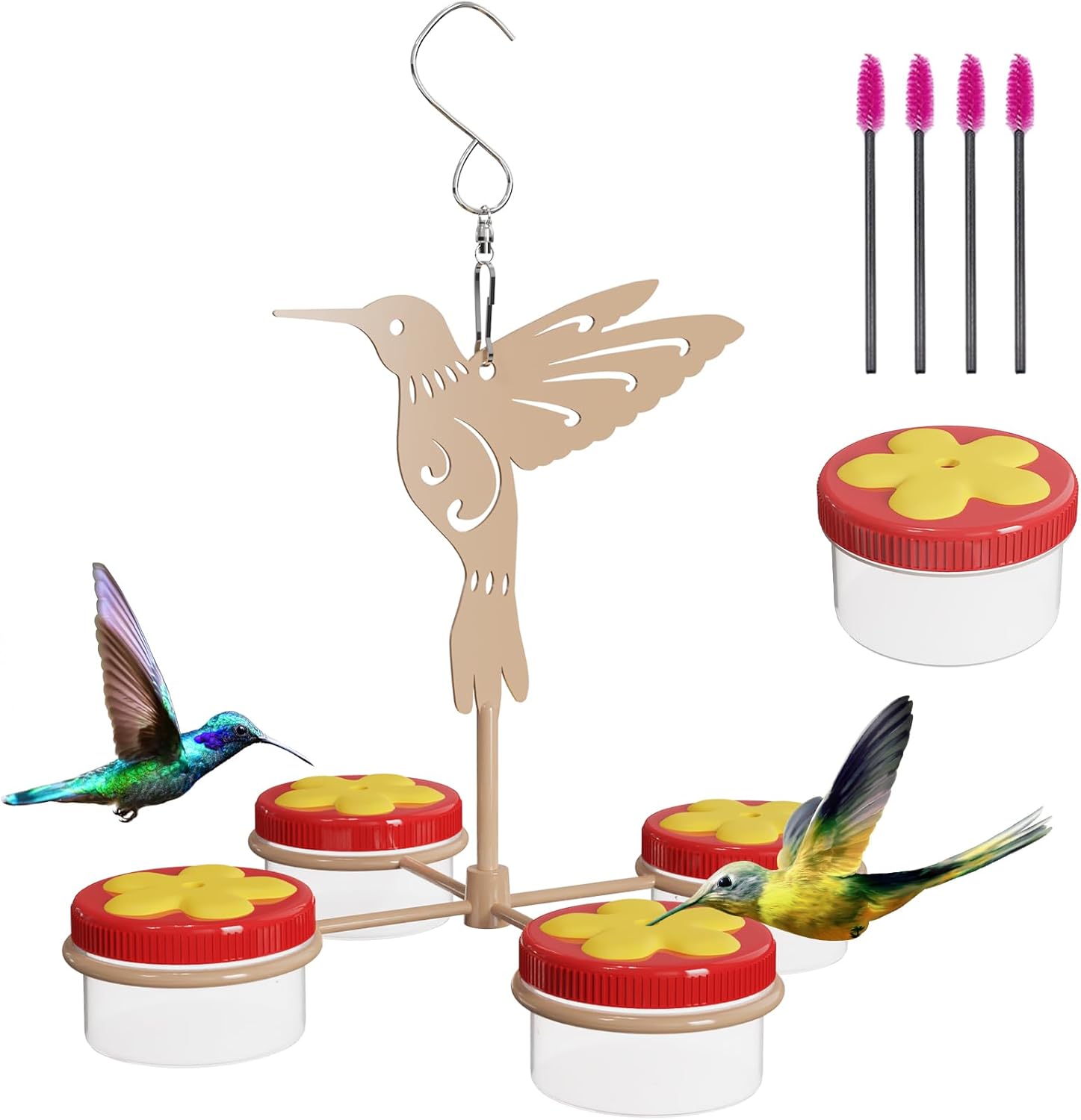 Hummingbird Feeders for Outdoors Hanging, Detachable
