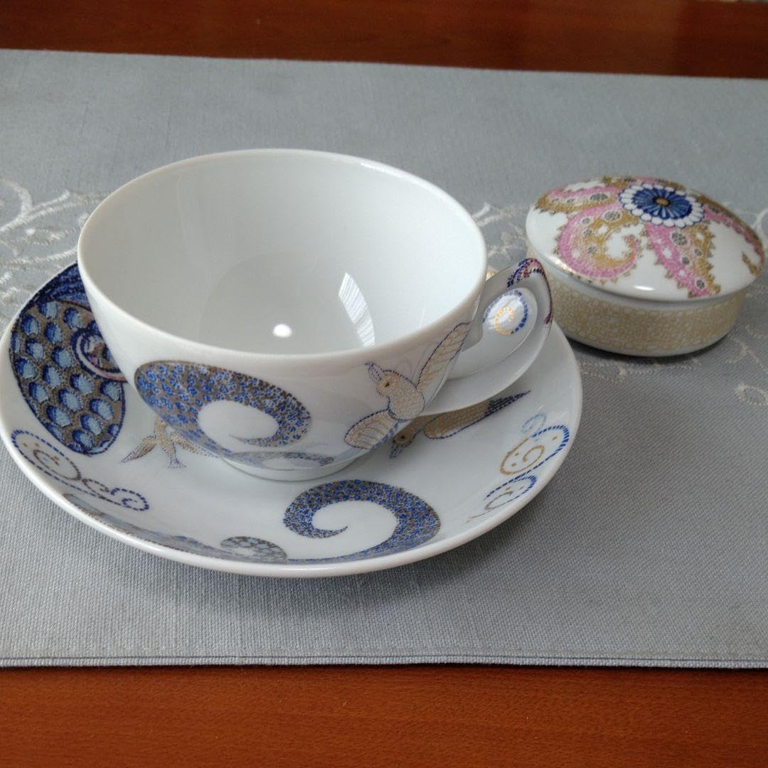 モナコ　Monaco　陶磁器　容器　器　金彩　ブルー　モナコ公国　王室 モナコ Monaco モナコ公国 王室 陶磁器 容器 器 金彩 ブルー