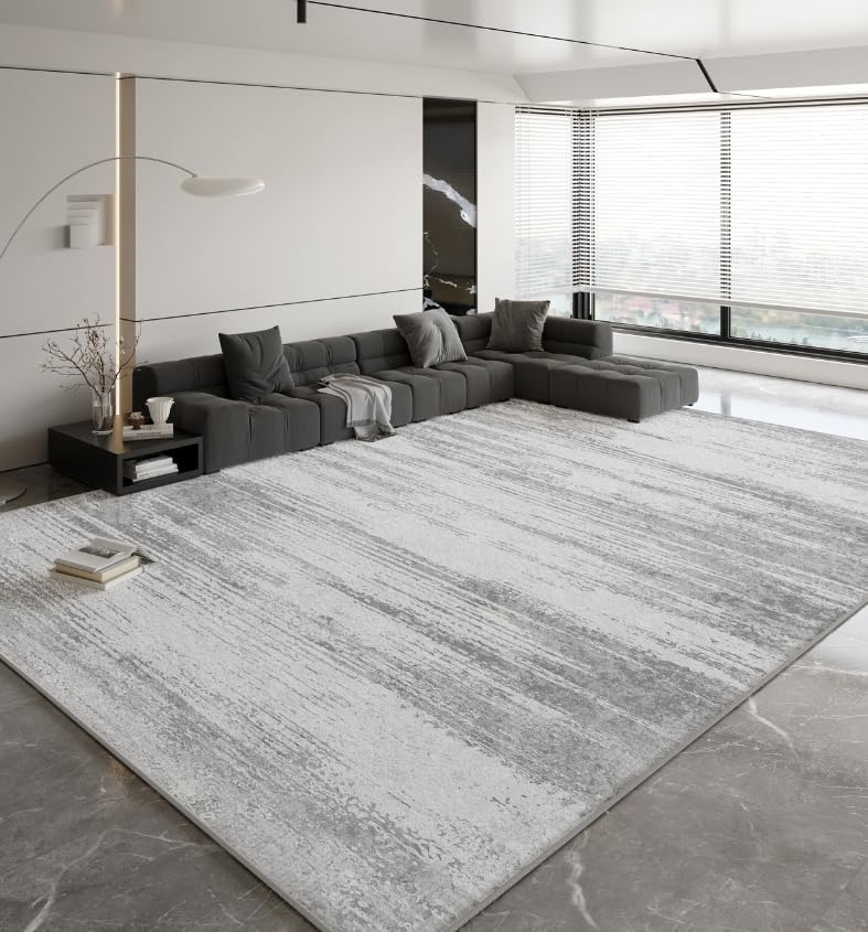 Tapis moderne antidérapant lavable résistant aux taches pour salon et chambre