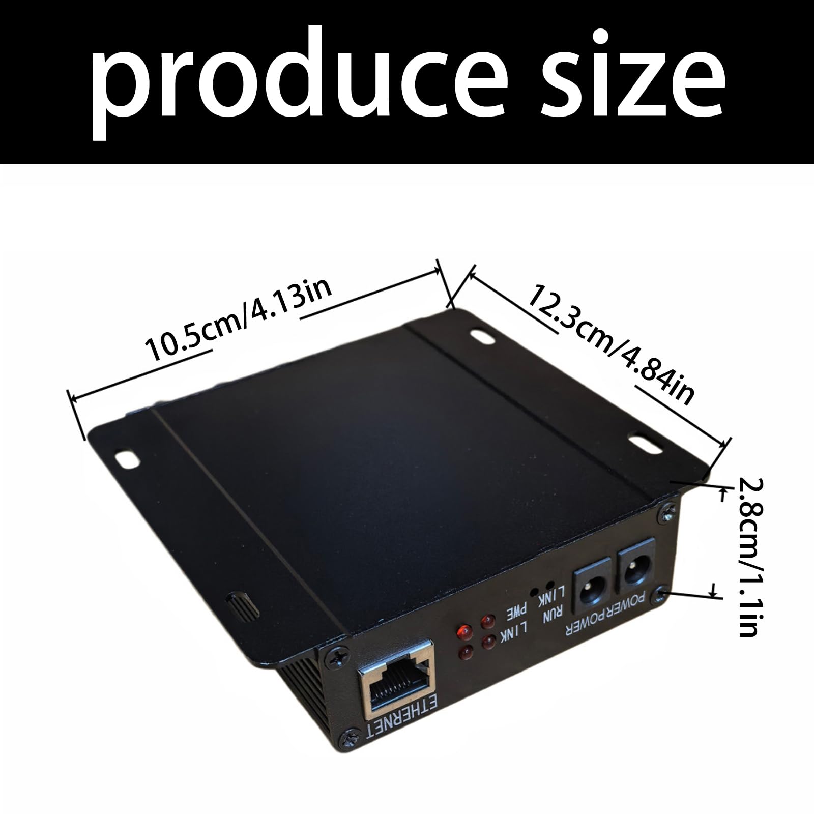 RJ45-zu Koax Kamera Extender, 4-Kanal Koax Videobox mit schwarzem Metallgehäuse und 2 km Entfernungsreferenz für CCTV Installationsteams