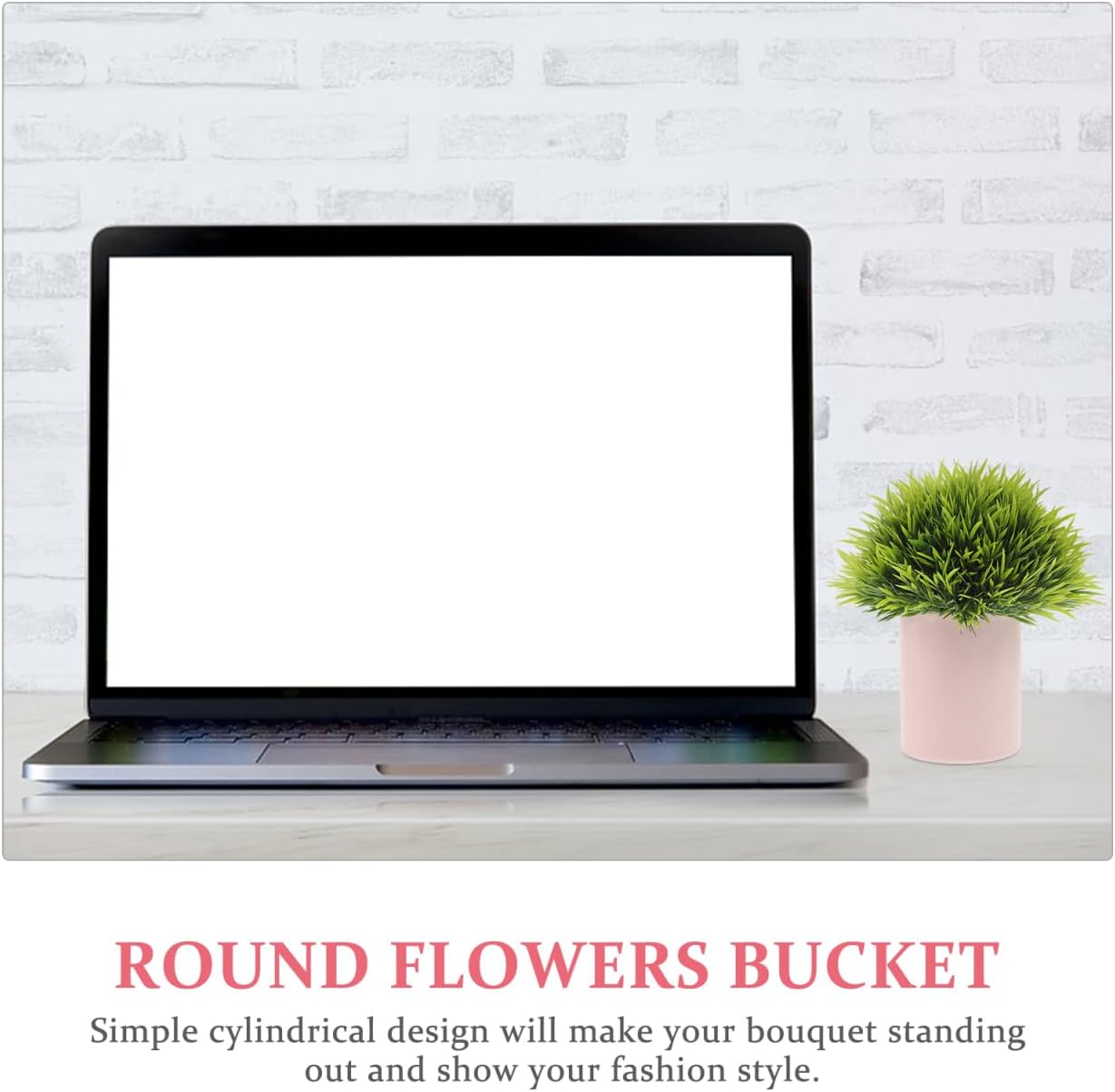 NUOBESTY 8 Pcs Round Flower Arrangement Containers Paper Bouquet Boxes for Floral Arrangement Wedding Flower Box Gift Wrapping Home and Shop Decor 3.14 X 4.72 X 2.36 in image 5