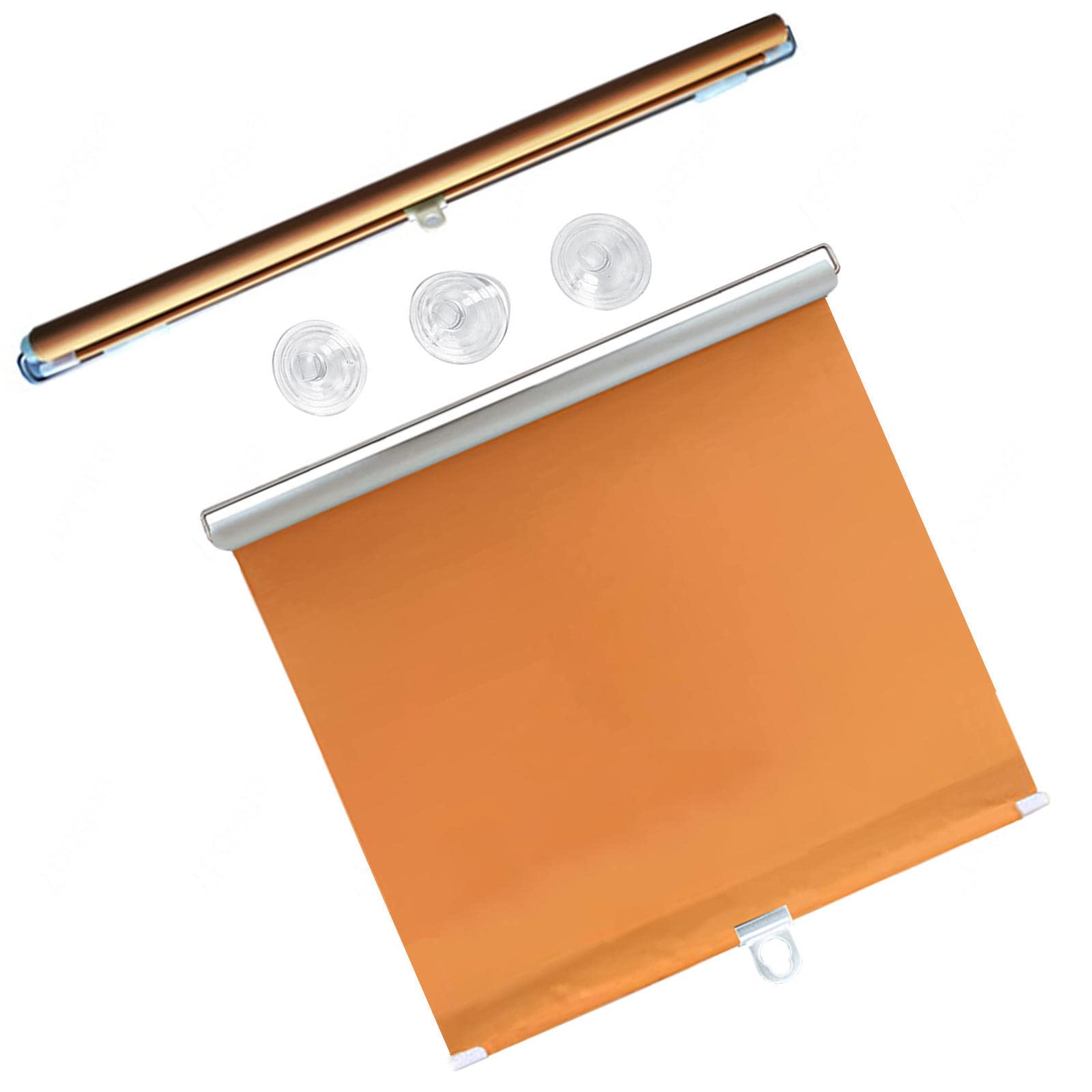 B Verdunkelungsrollo ohne Bohren, einziehbar, für 65 x 125 cm, perfekt für Privatsphäre und Lichtkontrolle, Slish