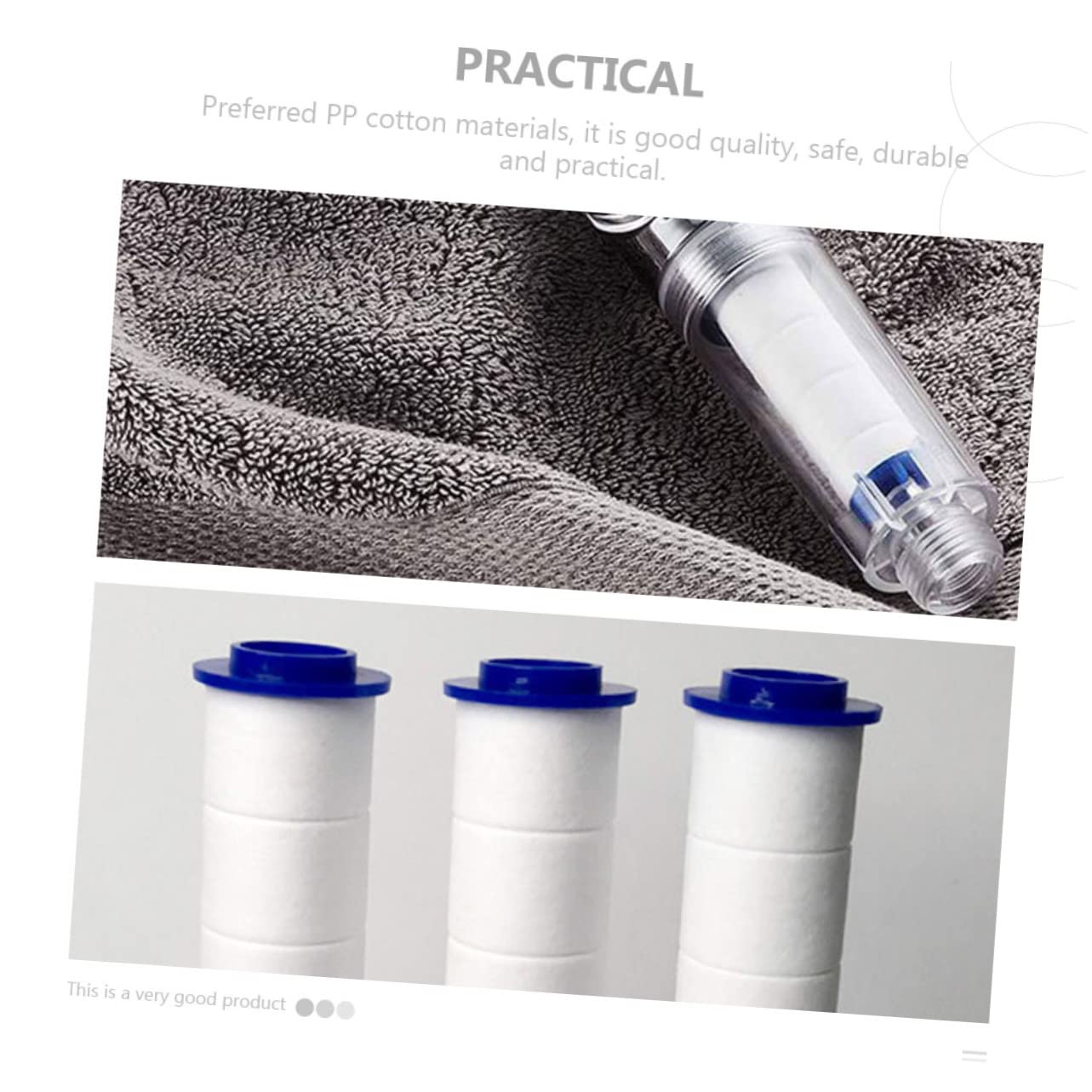 6Pcs Shower Filter Replacement High Compression Filter for Clean Water Compatible with Various Shower Heads Efficient Debris and Fast Drying