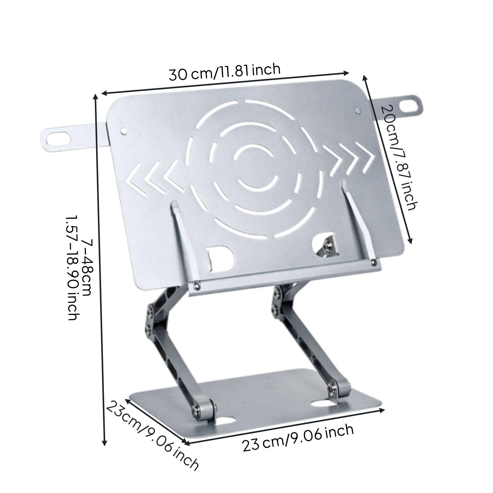 perfeclan Soporte de Lectura Infantil Atril para Libros Soporte Plegable Portapáginas con Clip Regulable 43-48 Cm Base Estable 23 Cm X 19 Cm Aleación de
