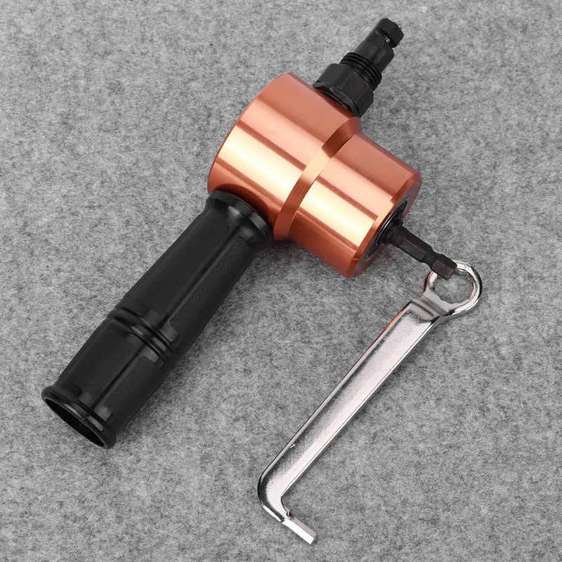Double Headed Cutter Sheet Metal Nibbler Drill Cutting Tool Power Drill Accessory with Wrench Power Tools Parts