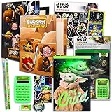 Star Wars School Supplies Bundle ~ 11 Pc Folders, Pencils, Notebook, and More