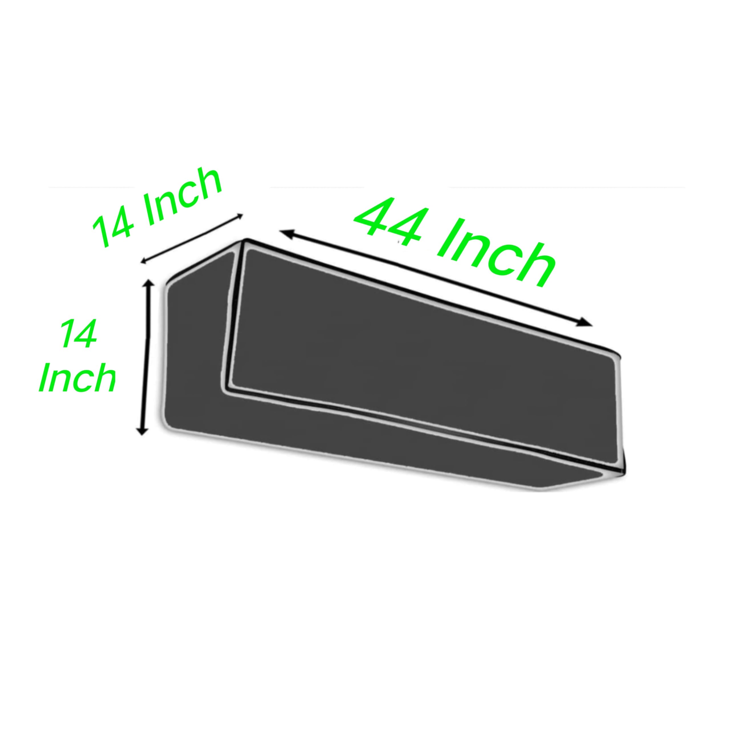 Fancy And Decorative Split Indor Ac Cover 1.5 Ton For All Brands universal size (firozi) 4