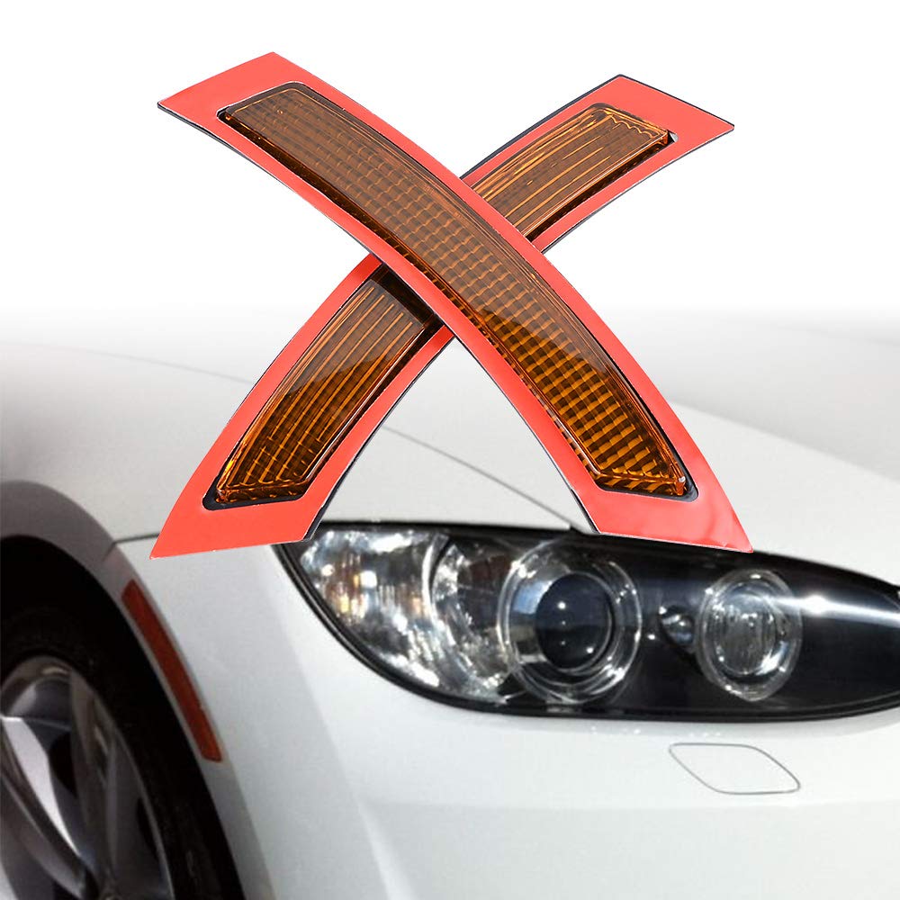 Compatible with 07-13 3 Series E92 E93 Coupe Convertible Front Side Bumper Reflector