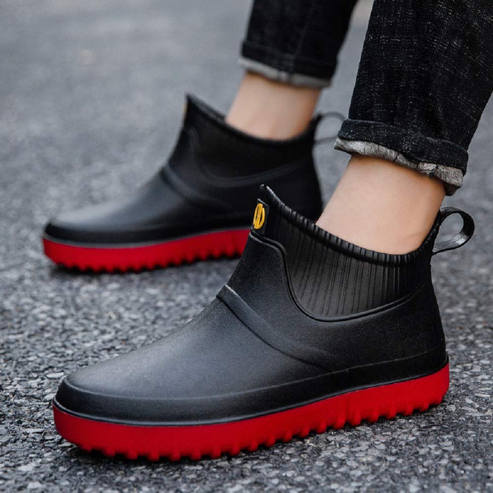 AONEGOLD Stivali di Gomma Uomo Donna all'aperto Giardinaggio Scarpe Antiscivolo Scarpe da Pioggia Stivali Caldi Impermeabili