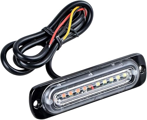 Miniatura 8 de AMOPA CORP - Juego de barra de luz estroboscópica de techo de 1 x 51 pulgadas, 96 luces LED y 12 x 10 luces LED ultra delgadas de advertencia de