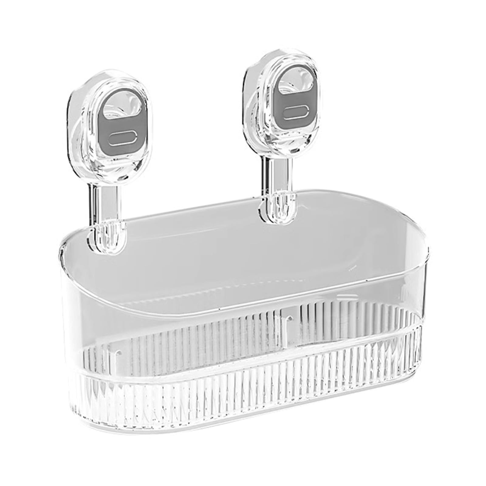 Kalttoy Duty Suction Cup Shower Shelf Transparents Makeup Tool Organiser for Dorms Waterproof Bathroom Toiletry Rack Waterproof Bathroom Organiser