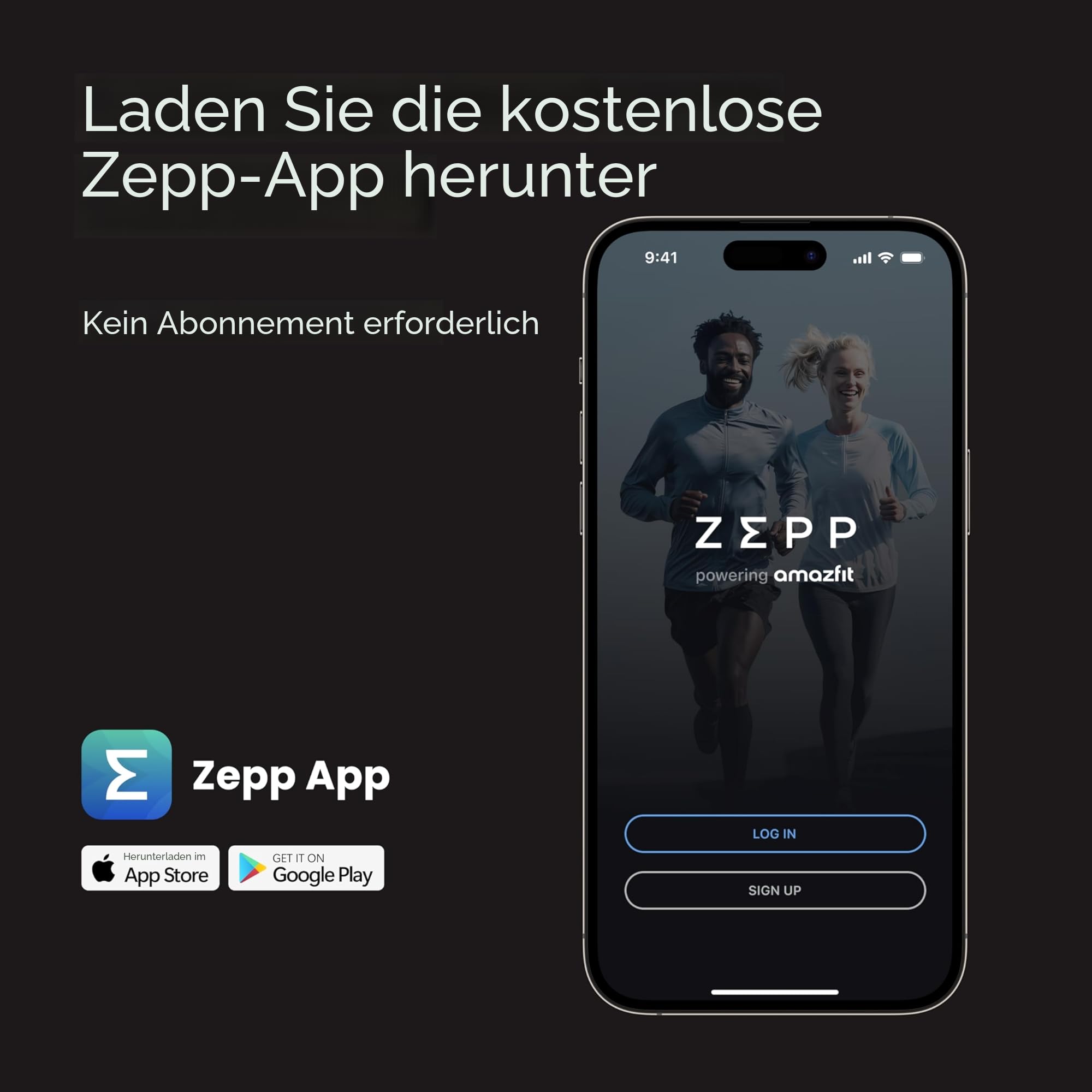 Amazfit Up Bluetooth Kopfhörer, Open Ear Wireless Earbuds mit Easy Touch, IPX4 Wasserabweisend & Schweißfest, AI-Rauschunterdrückung, Ohrhörer für Sport, Laufen, Kompatibel mit Android & iPhone